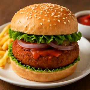 Veg spicy burger