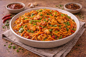 Chicken Schezwan Hakka Noodles