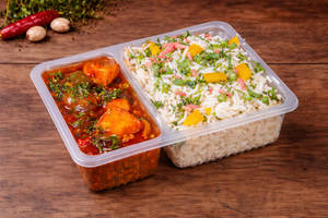 Veg Fried Rice + Chilli Paneer