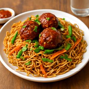 Veg Manchurian Noodles