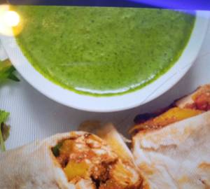 Butter chicken roll