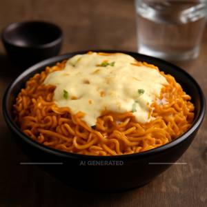 Cheesy Schezwan Maggi