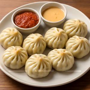 Veg Steamed Momos [8 Pieces]