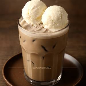 Cold coffee with ice creams
