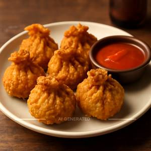 Chicken Cheese Kurkure Momos