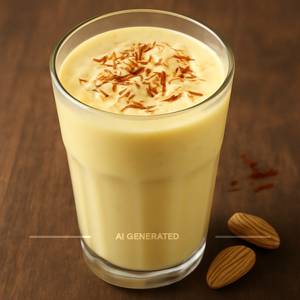 Kesar badam lassi