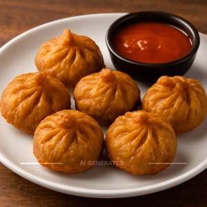 Veg Fried Momos [8 Pieces]