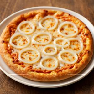 Cheese & onion pizza