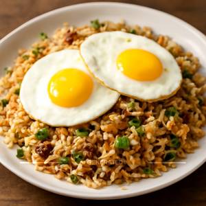 Double egg fried rice