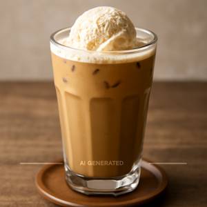 Cold Coffee With Vanilla Ice-cream