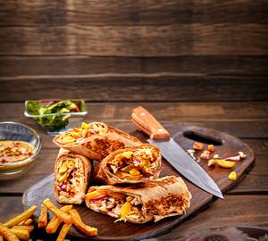 Spicy chicken shawarma