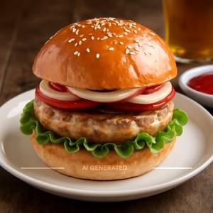 Chicken Sausage Burger