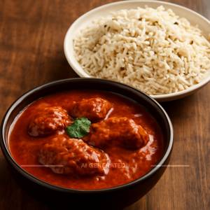 Gosht Rogan Josh With Jeera Rice