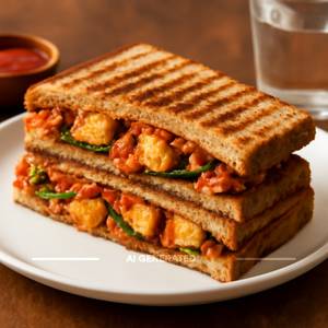 Paneer loaded sandwich