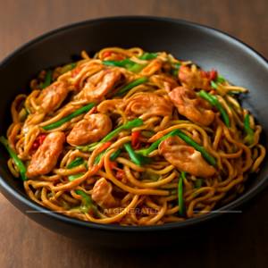 Chilli Garlic Chicken Noodles