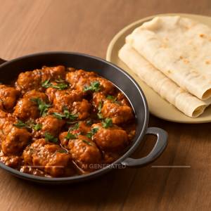 Gravy Chaap (Half) With Rumali Roti (2 Pcs)