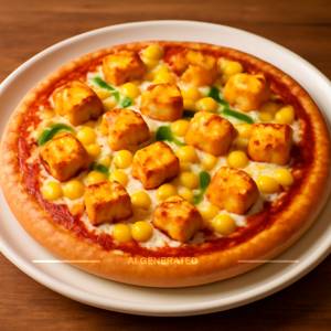 Paneer Sweet Corn Pizza