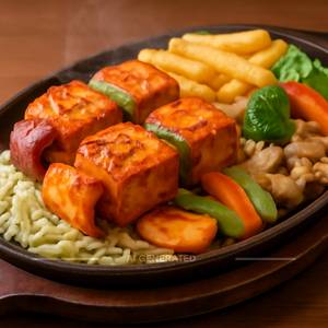 Paneer Shashlik Sizzler