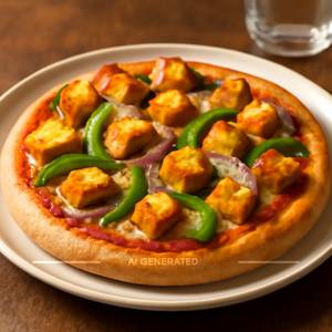 Fresh paneer pizza