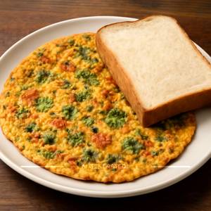 Masala Omelette with Bread