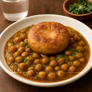 Aloo Tikki With Chole