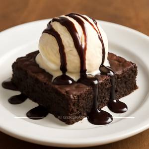 Chocolate Brownie With Icecream