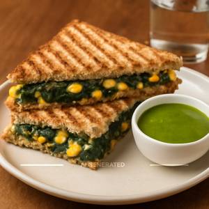 Spinach Corn Sandwich