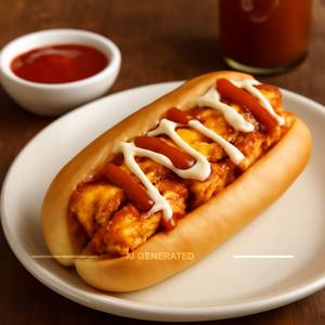 Paneer Hot Dog