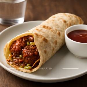 Veg Manchurian Roll. 