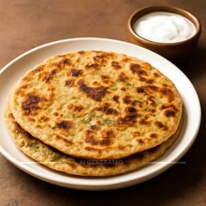 Aloo Paratha with Dahi