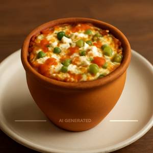 Veg cheese kulhad pizza