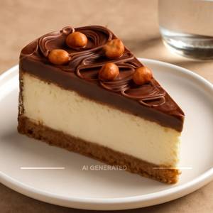 Nutella Cheese Cake Slice
