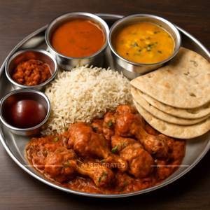 Special Kadhai Chicken Thali