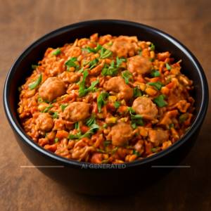 Chicken Schezwan Fried Rice [500 Ml]