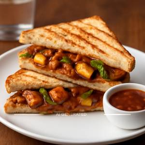 Veg paneer grilld sandwich