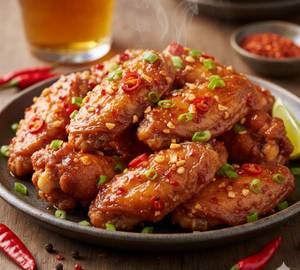 Spicy Hot Garlic Chicken Wings