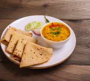 Sev tamatar + 4 Butter roti + salad
