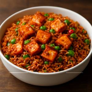 Chilli Garlic Paneer Fried Rice