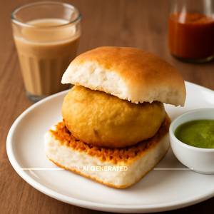 Aloo Tikki Vada Pav