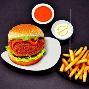 Chicken double cheese burger
