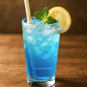 Blue Lagoon Mocktail