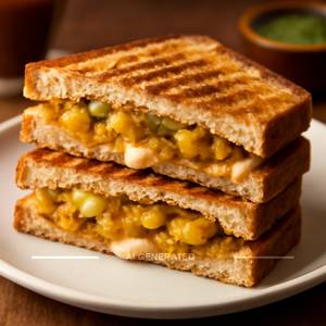 Aloo Masala Cheese Sandwich