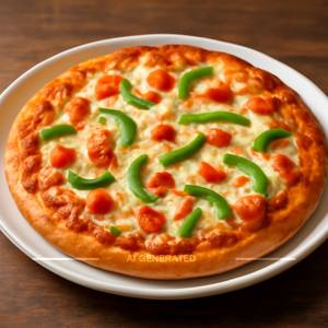 Cheese n capsicum pizza                