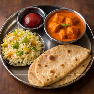 Veg Thali (Mini, Serves 1)