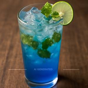 Blue virgin mojito