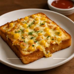 Cheese corn toast
