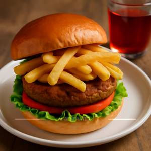 French Fries Burger
