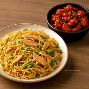 Chicken Noodles + Chilli Chicken
