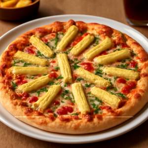 Baby Corn Pizza