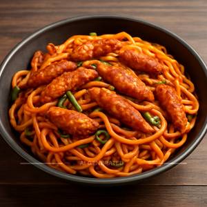 Schezwan chicken noodles